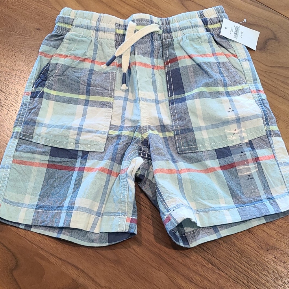 Gap boys plaid shorts